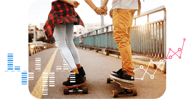 Brand Love - Skateboarders holding hands